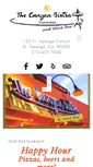Mobile Screenshot of canyonbistrotopanga.com